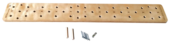 MD Buddy Wooden Peg Board (7'x1')