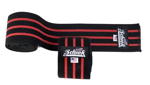 Schiek Wrist Wraps - Black/Red