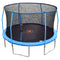 Trainor Sports 13' Round Trampoline and Enclosure Combo with Steel Flex and Flashzone System