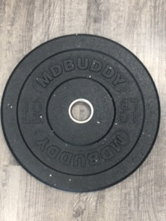 md buddy 10lb crumb rubber bumper plate
